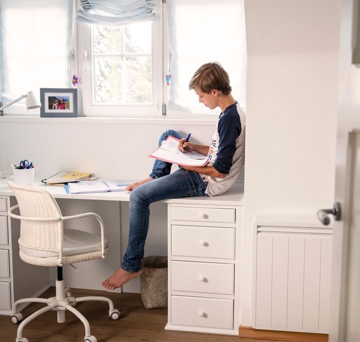 chambre d enfant avec radiateur a inertie aterno