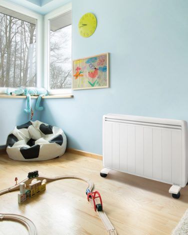 radiateur a inertie mobile aterno dans chambre enfant