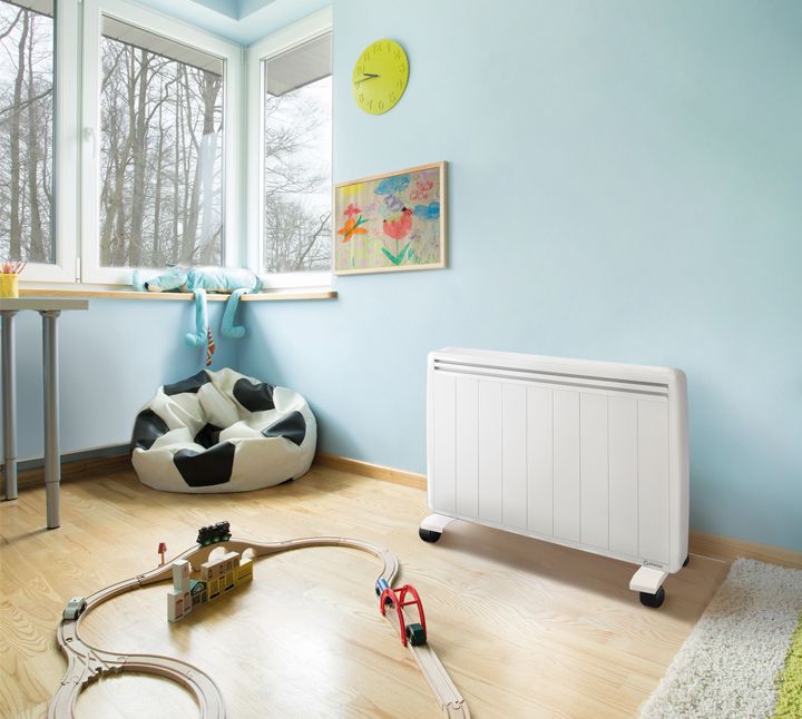 radiateur a inertie mobile aterno dans chambre enfant